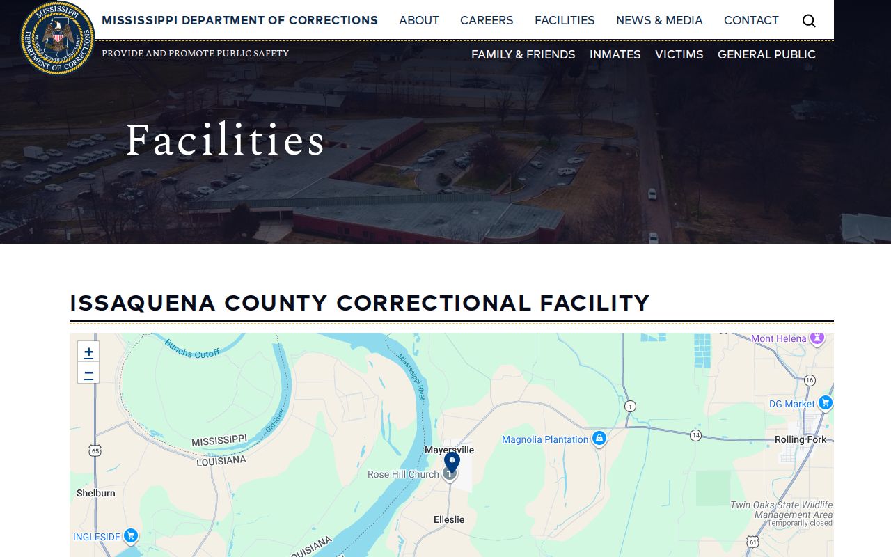Issaquena County Correctional Facility release record source